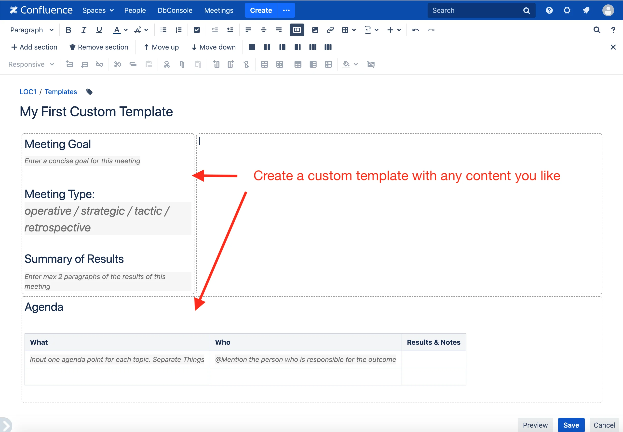 meetical-custom-meeting-templates-for-data-center-screenshot-3-b-place-a-meeting-overview-table-on-your-c-10.webp