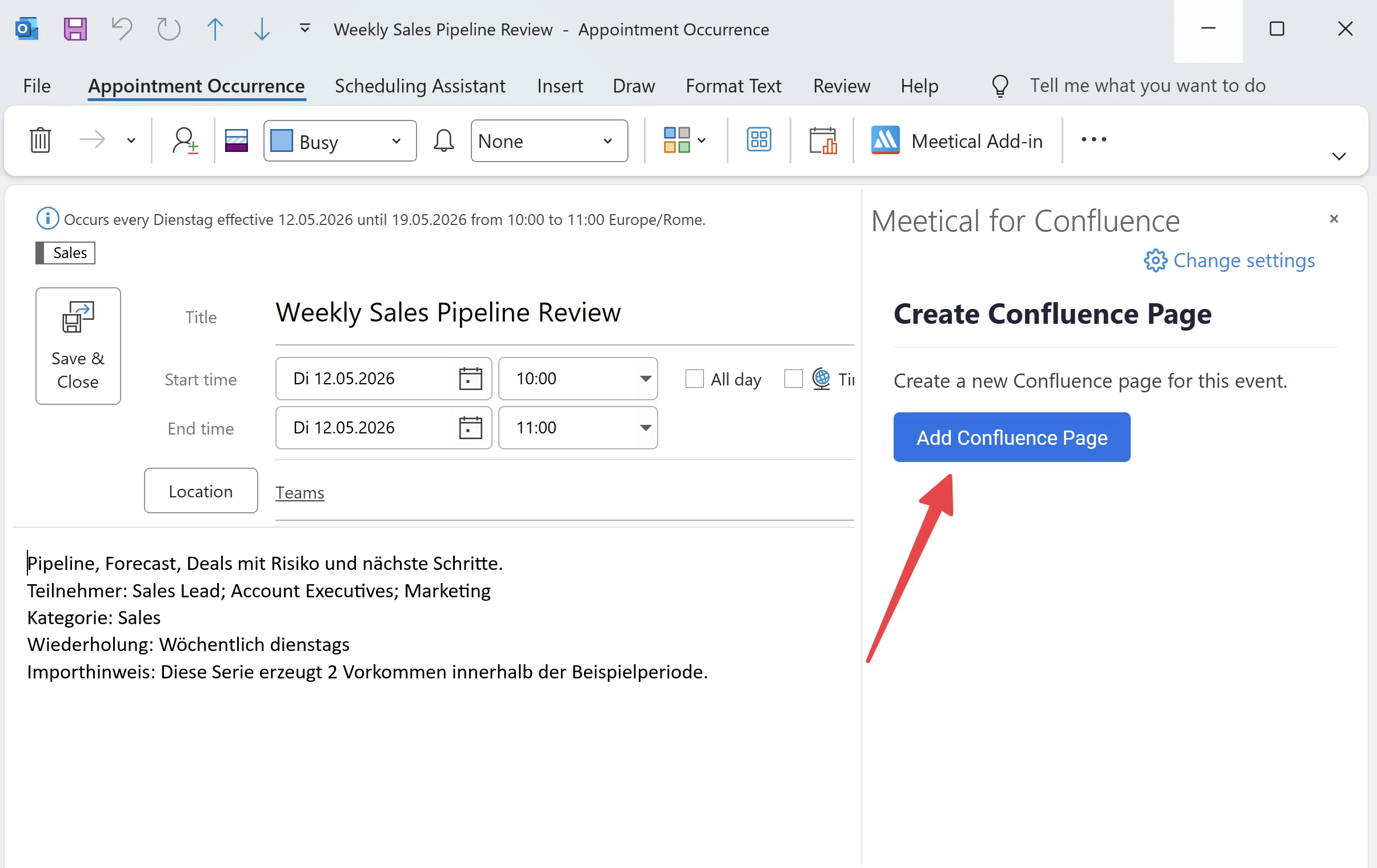meetical-setup-guide-for-the-confluence-outlook-add-on-screenshot-6-congrats-youve-successfully-installed.webp