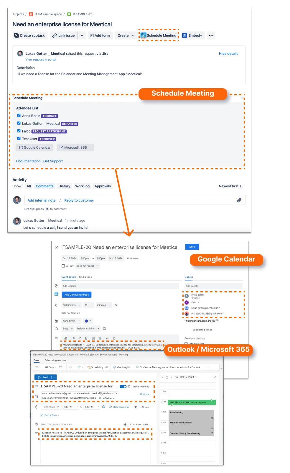 meetical-schedule-meetings-from-jira-in-google-calendar-and-microsoft-365-screenshot-1-schedule-meetings.webp