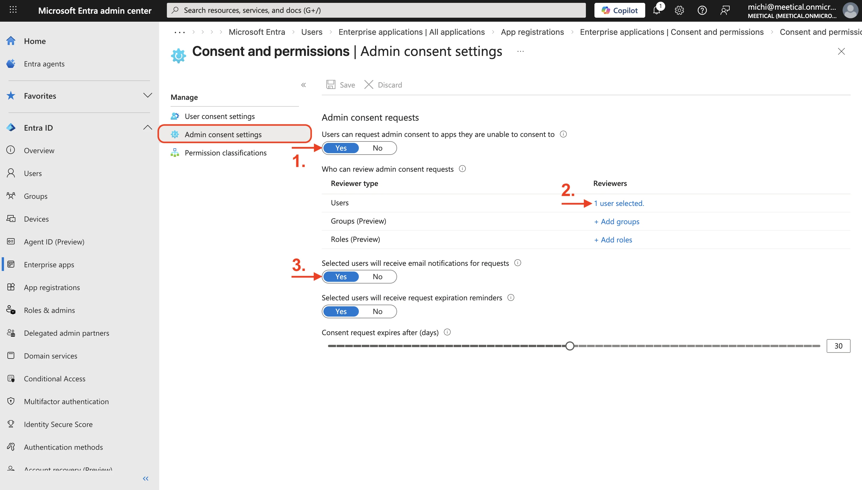 meetical-microsoft-entra-setup-for-meetical-screenshot-solution-a-request-approval-flow-4.webp